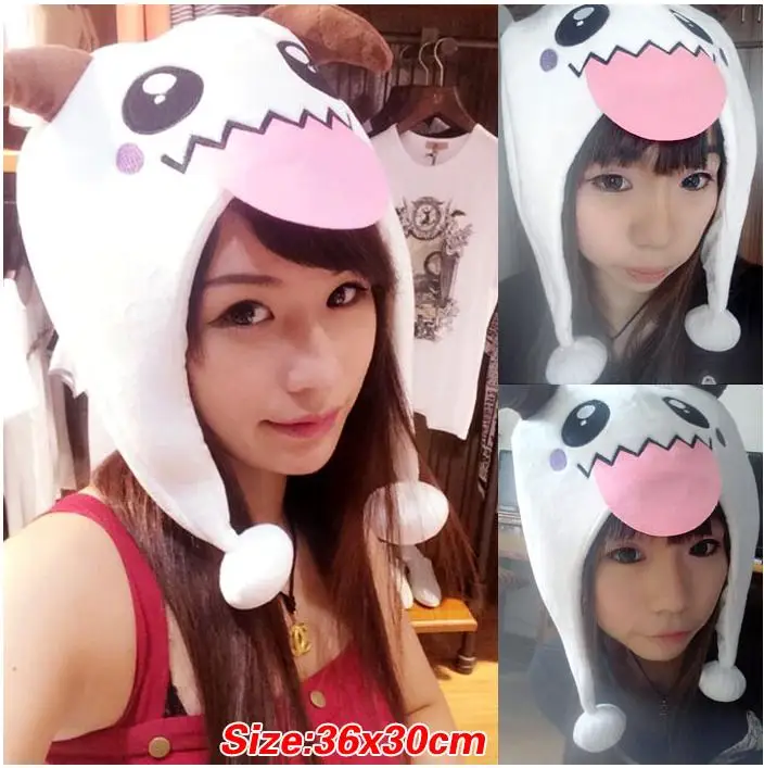 

LOL Poro Plush Hat Embroidery Beanie Cute lol Cosplay Caps Great quality IN STOCK