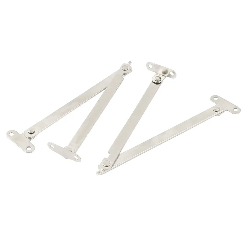 2 Pcs Metal Furniture Door Desk Lid Support Hinge Stay