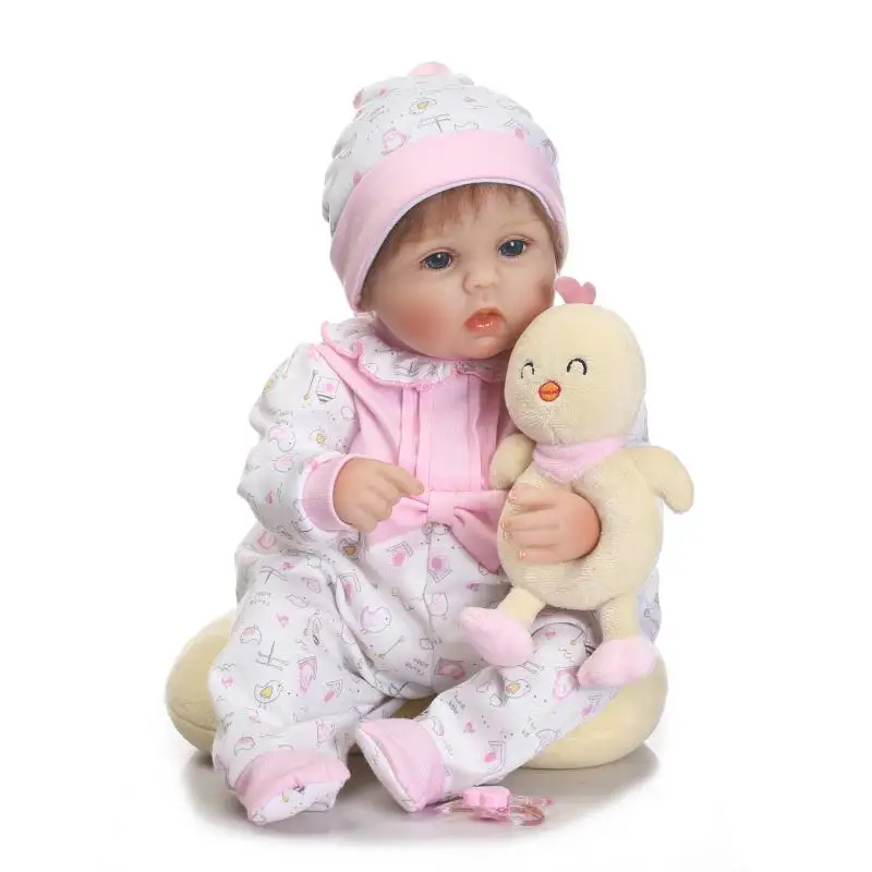 NPK Newborn Reborn Baby Dolls Silicone Cute Soft Babies Doll