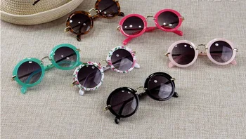 

DHL 100pcs Kids Retro Beach accessories Boys Girls Sunglassess Outdoor Beach Headwear Accessories