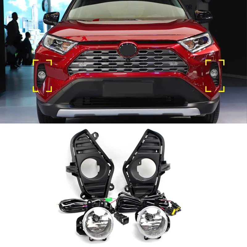 Для Toyota RAV4 XA50 2018 2019 2020 Автомобильная сборка обычные передние противотуманные