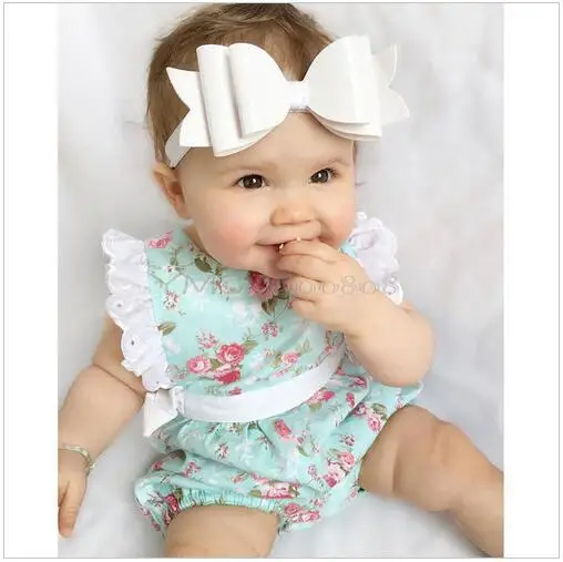 Ebay Hot Girls Lace Print Bow Jumpsuit Climbing Clothes Newborn Baby