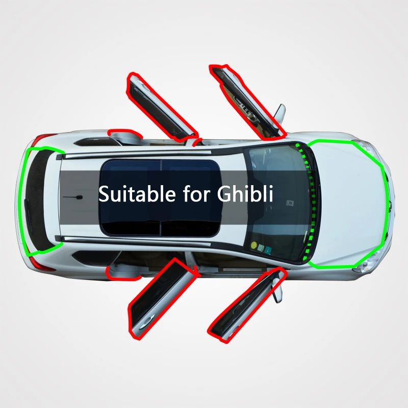 

For maserati Ghibli car door full of dust feng shui crash sound plus rubber