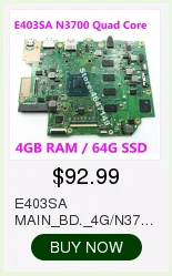 E403SA MAIN_BD._4G/N3700 Процессор процессор Встраиваемая мультимедийная карта памяти 64G SSD материнская плата Asus E403S E403SA материнская плата для ноутбука USB 3,0 тестирование