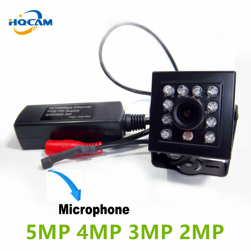 HQCAM PoE ip-камера 5MP HD 5MP 4MP 3MP 2MP Onvif для помещений инфракрасная камера ночного видения 6 М камера видеонаблюдения Xmeye APP