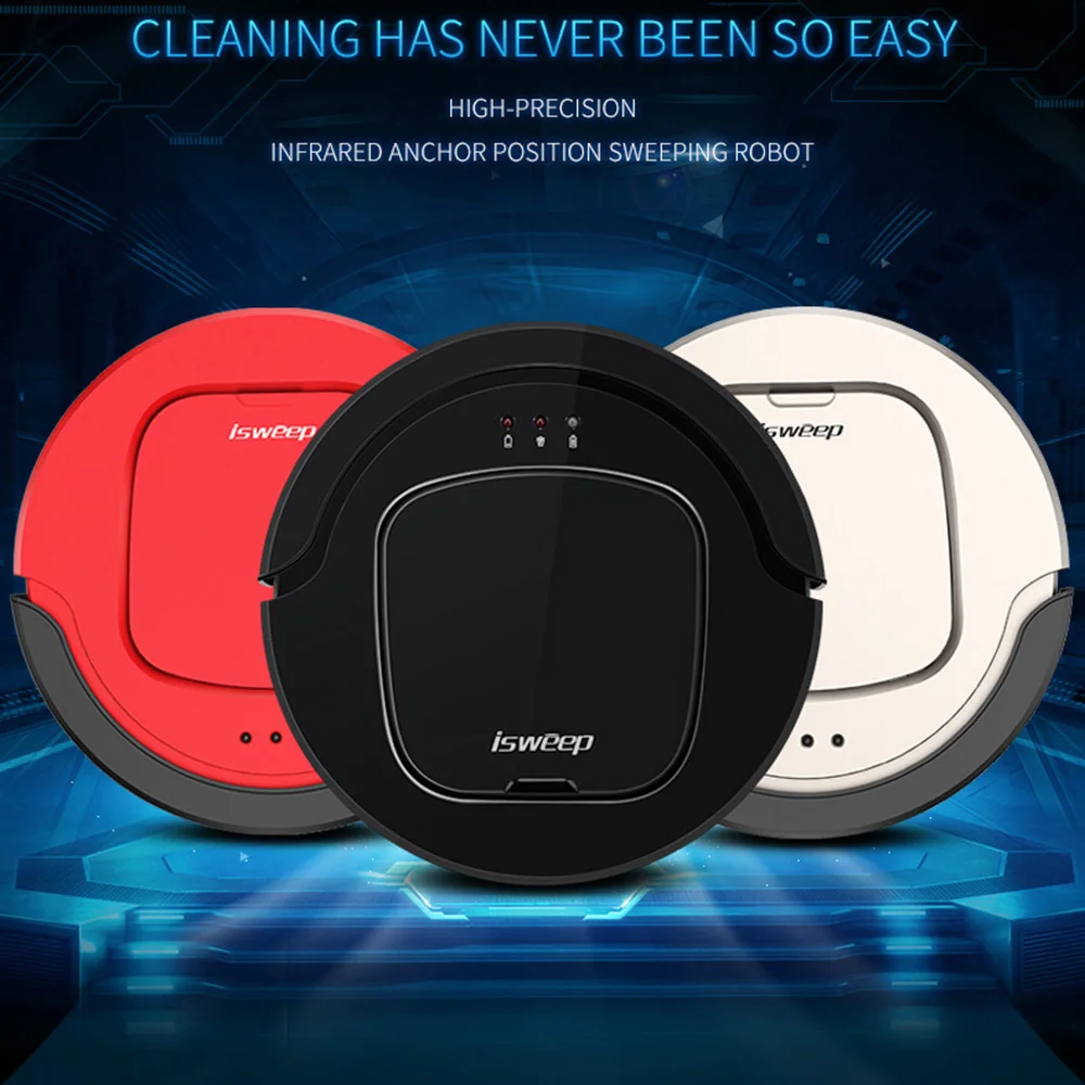 

ISWEEP S550 Robotic Vacuum Cleaner with Mopping Cloth 1000PA Automaticly Charging Dry Self-Charge Wet Mopping Smart Sweeper