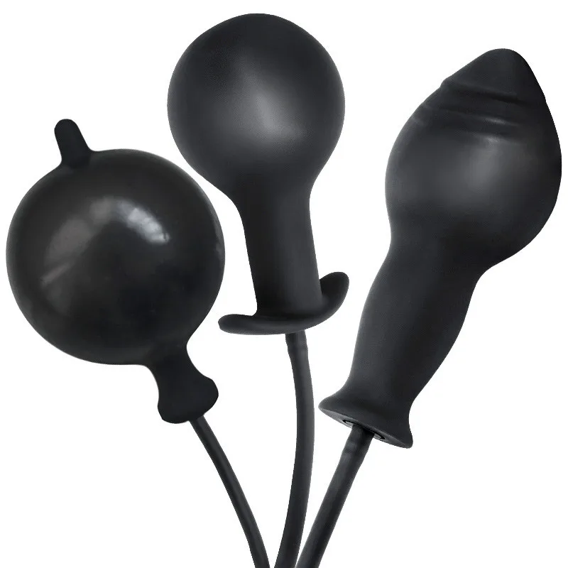 AUEXY Super Huge Inflatable Big Anal Plug Dildo Pump Dilator Expandable No Vibrator Butt Balls Max 12CM | Красота и здоровье