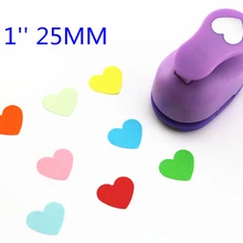 1 ''в форме сердца резчик бумаги; Скрапбукинг удары бумага перфорированная бумага, пенобумага удар создание елочных игрушек ремесло записная книжка с отрывными листами S293711