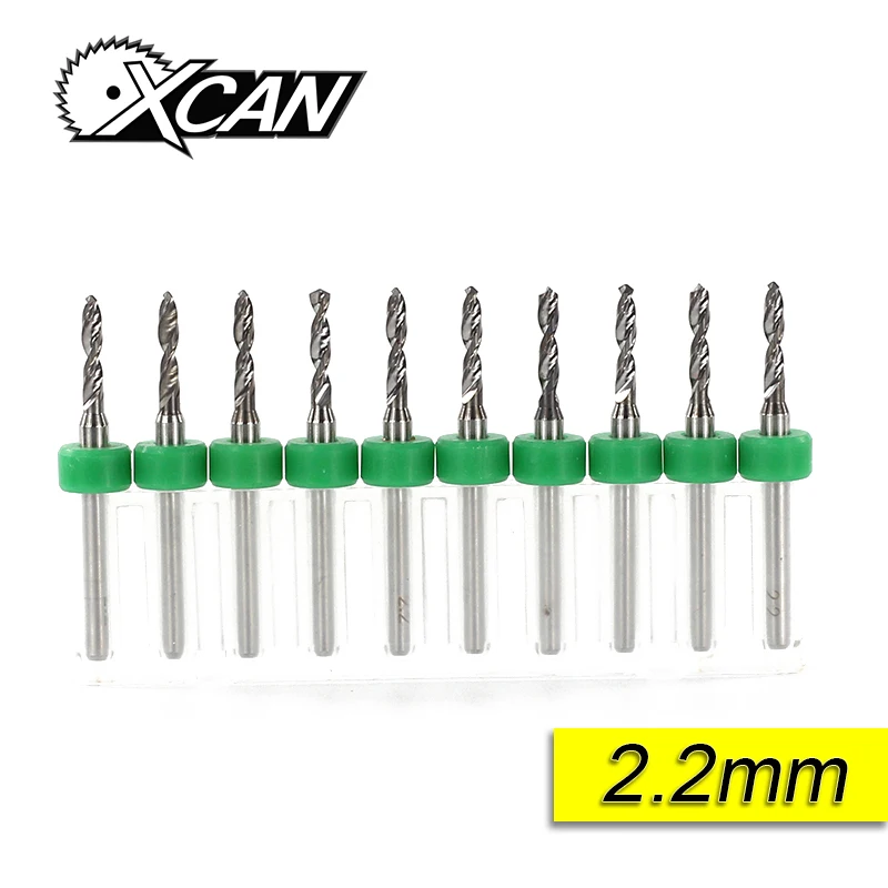 

Free Shipping 10 Pieces Diameter 2.2mm Carbide PCB Drill Bits Print Circuit Board Mini CNC Drilling Bit Set