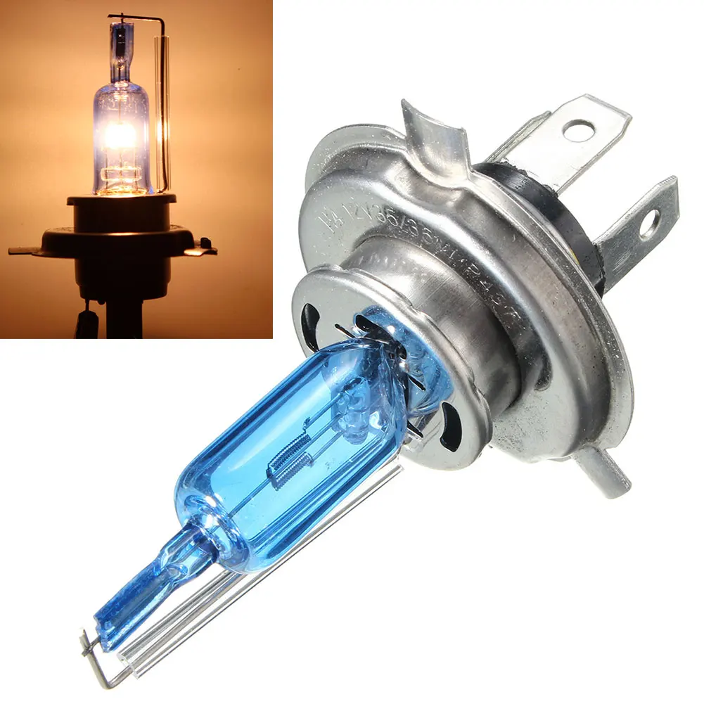 

H4 Halogen White 6000K Light Lamp Headlight Bulb Auto Waterproof 12V Car Styling