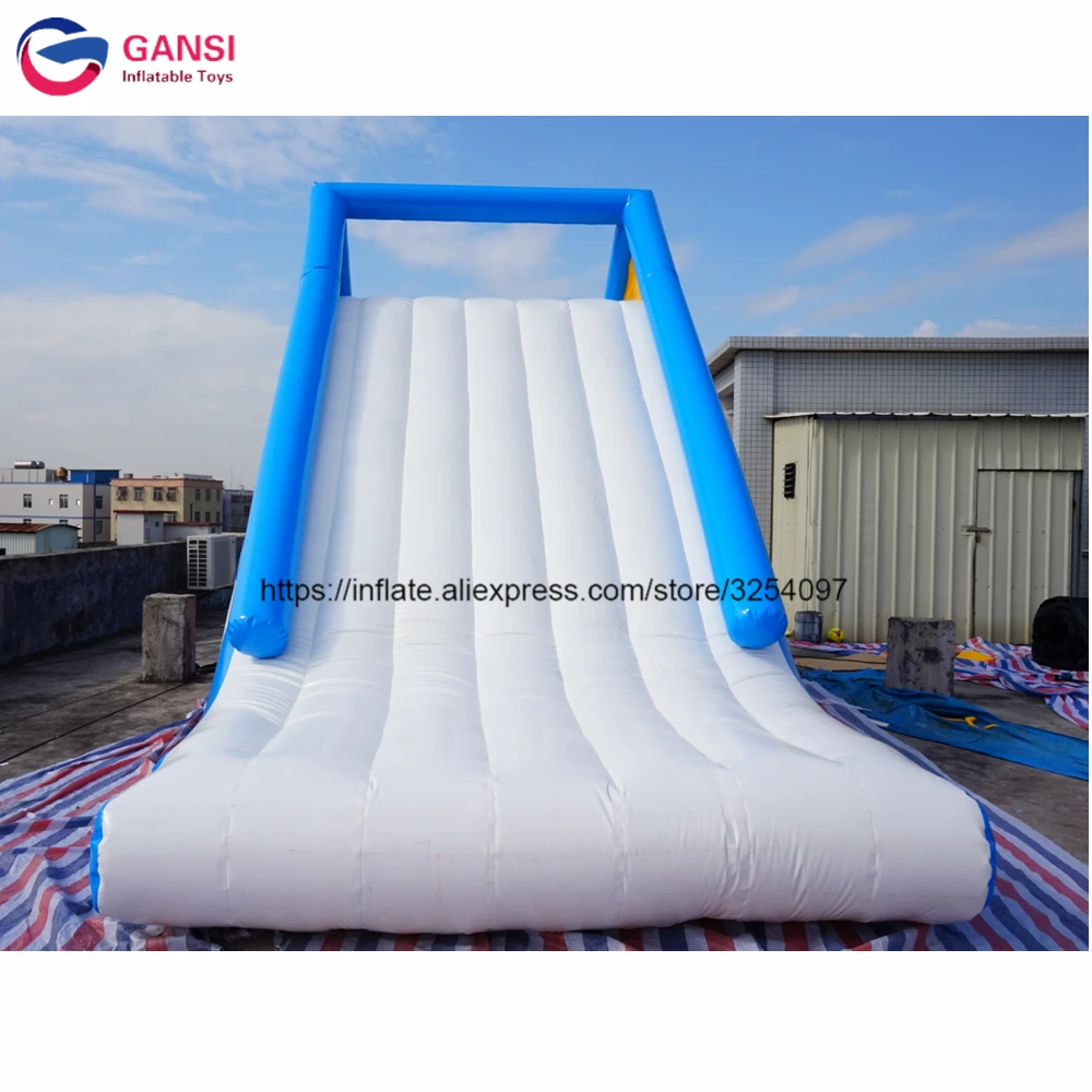8*3*4m promotion inflatable slide for water park PVC durable floating