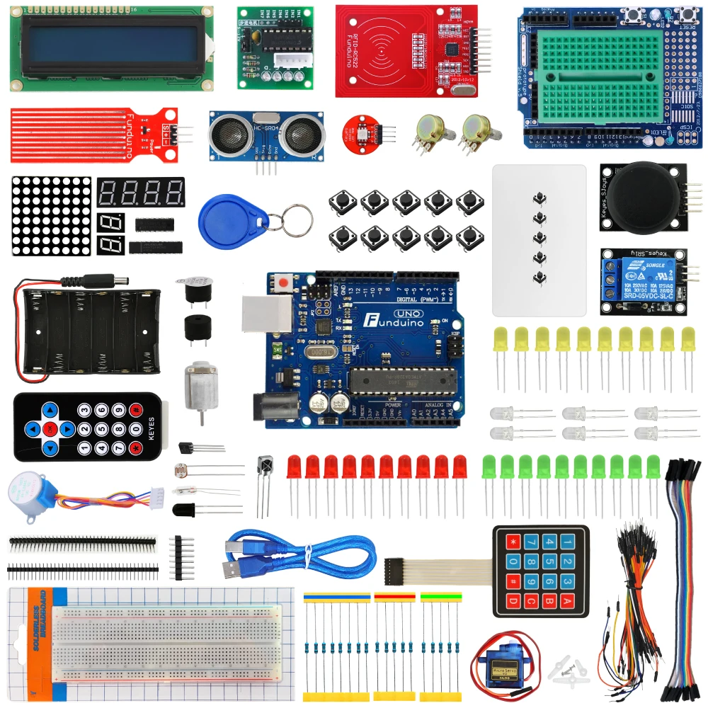 

KEYES Funduino UNO r3 Development Board Kit for Arduino UNO R3 - Multicolored