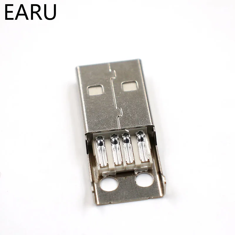 DIY Type A Male USB 4 Pin Plug Socket Connector With Black Plastic Cover Adapter Connect USB 2.0 PCB SDA Data Cable Line DIY Type A Male USB 4 Pin Plug Socket Connector With Black Plastic Cover Adapter Connect USB 2.0 PCB SDA Data Cable Line