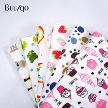 Buulqo 50x40 см напечатанный чесаный 40s хлопок вязание Лоскутная Ткань Сделай Сам шитье uphostery детская одежда хлопок Джерси ткань