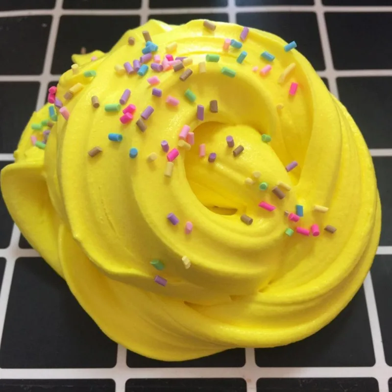 

chocolate slime Fluffy Slime toy for kids children Stress Relief No Borax Fun ice cream DIY Cotton Mud Slime Clay Education Toy