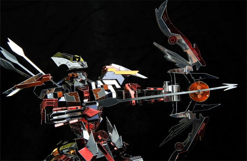 Микромир 3D головоломка воин половина лошадь рыцарь металлическая модель DIY лазерная резка головоломки игрушки собрать модели наборы
