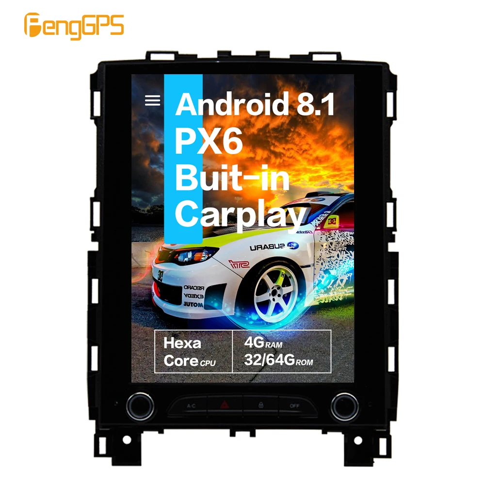 

10.4''Vertical screen Tesla Android 8.1 4+32GB voice control Built-in CARPLAY Car Radio For Renault Megane 4/KOLEOS 2016 GPS Nav