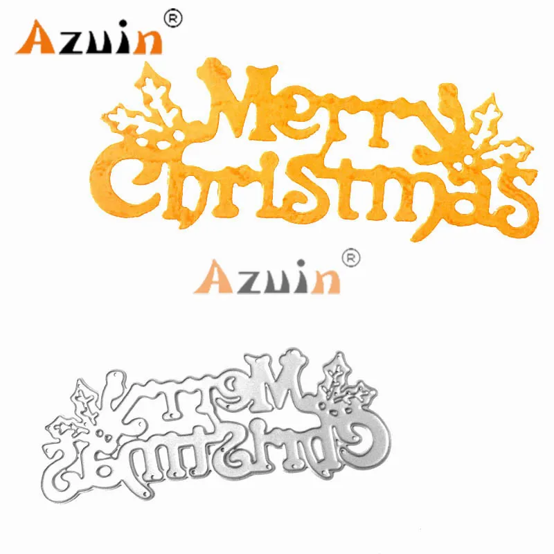 

MERRY CHRISTMAS Words Metal Dies Cutting For Scrapbooking Molds And Punching Crafts And booking Card Making 2018 New Diy