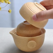 Кружка Quik 1 горшок и 2 чашки Творческий Путешествия портативный офисный керамический чайник кунг-фу чайник ручной горшок, 2 цвета на выбор чайник