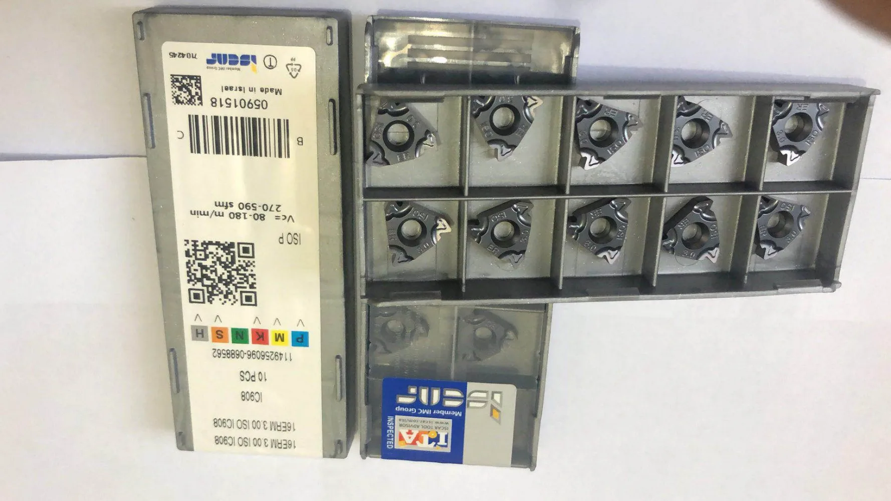 Iscar пластины для токарных резцов 16ERM1/1,25/1,5/1,75/2/2,5/3 3,5 IC908 16ERMAG60 IC908/16ERM AG55IC908