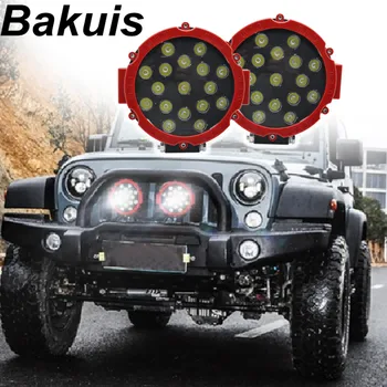 

6.3'' 51w Offroad Car 4WD Truck Tractor Boat Trailer 4x4 SUV ATV 12V Spot LED Light Bar LED Work Light