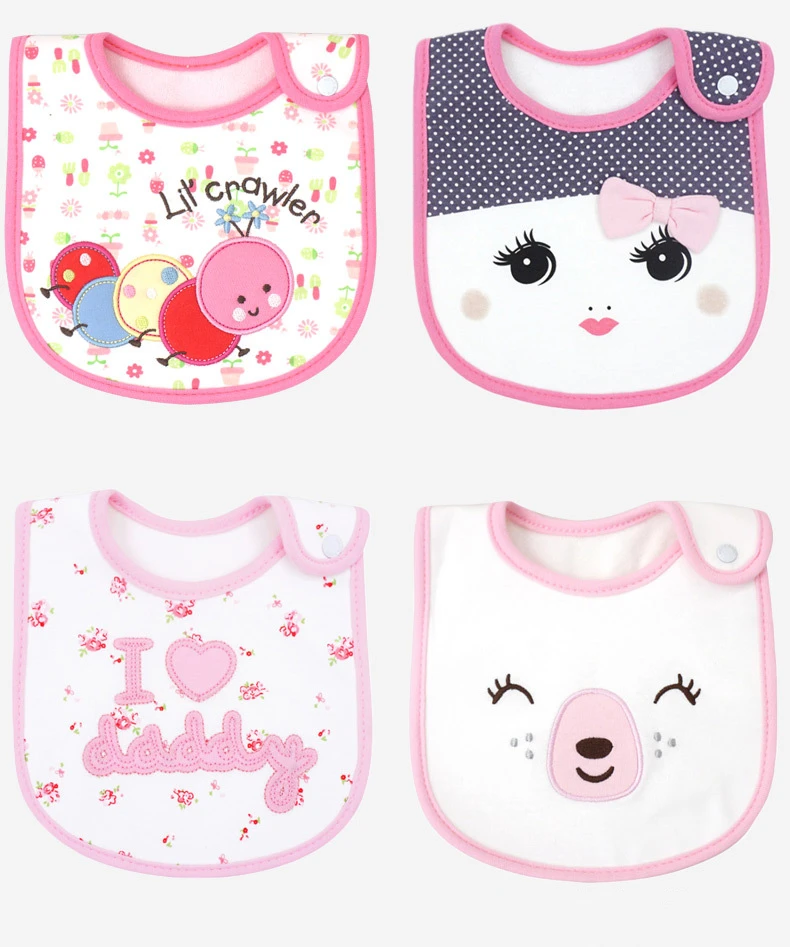 Cotton Bandana Bibs Baby Babador Feeding Smock Infant Burp Cloth Saliva Towel Baby Eating Accessory Soft Rabbit Style Baby Stuff