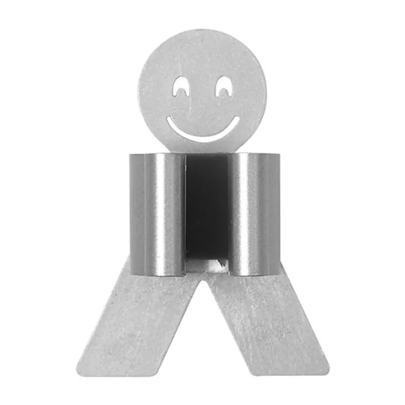 

Smile face Strong seamless adhesive mop broomstick bracket mop wall hanging rack Bathroom mop hook hanger broom fixator