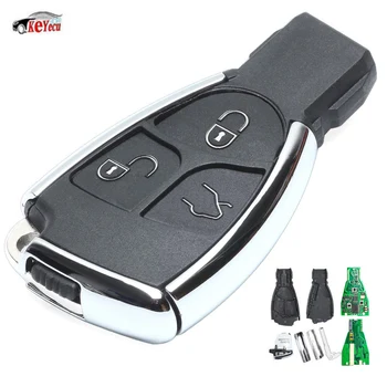 

KEYECU New Replacement Uncut Smart Remote Car Key Fob 3 Button 315MHz/433MHz for Mercedes-Benz Before 2014