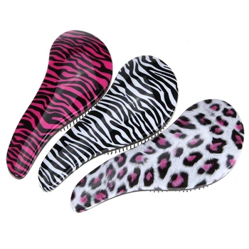 

Zebra/Leopard Magic Detangling Handle Tangle Shower Hair Brush Comb Salon Styling Tools Tangle Hair Brush Combs For Hair