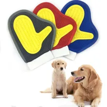 Щетка для собак Расческа для домашних собак перчатка для чистки Массажная щетка для вычесывания животных стимулирует кровообращение