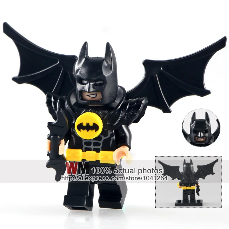 

WM 20pcs/lot PG181 Swim Batman with Wing DC Super Heroes Building Blocks Movies Toys for Children PG8047