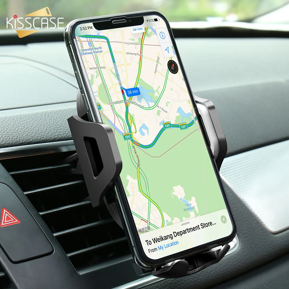 KISSCASE Car Phone Holder For iPhone XR XS Max 7 Anti gravity Air Vent Phone Holder 5