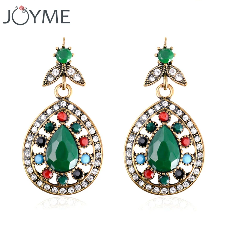 Joyme брендовые модные золотые длинные черные/зеленые каучуковые серьги гвоздики с