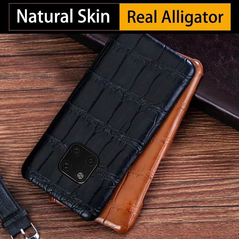 Crocodile Phone Case For Huawei P10 P20 P30 Lite Mate 9 10 20 lite Pro Real Alligator Cover For Honor 8X 9 10 V20 P Smart case Crocodile Phone Case For Huawei P10 P20 P30 Lite Mate 9 10 20 lite Pro Real Alligator Cover For Honor 8X 9 10 V20 P Smart case