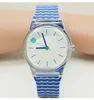 High Quality Blue Striped Strap Dial Kids Children's Boy Girls Silicone Quartz Wristwatch 6