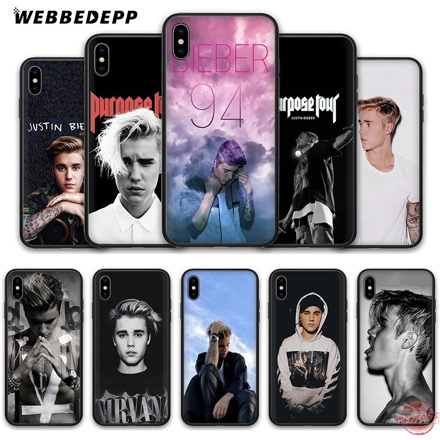 WEBBEDEPP Джастин Бибер Универсальный супер мягкий силиконовый чехол для iPhone 8 7 6S 6 Plus