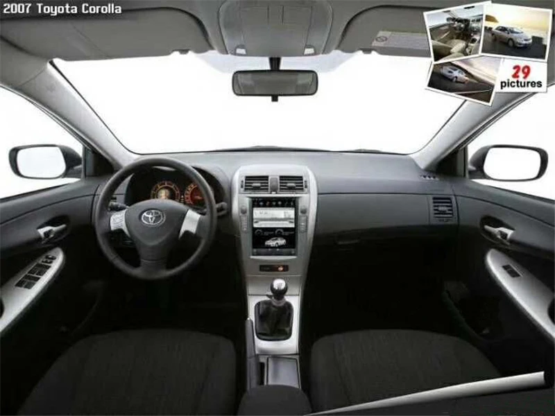 Android 6,0 Tesla стиль 10,4 дюймов Автомобильный без DVD плеер gps навигация для Toyota Corolla 2007-2013 стерео CD блок Satnav мультимедиа