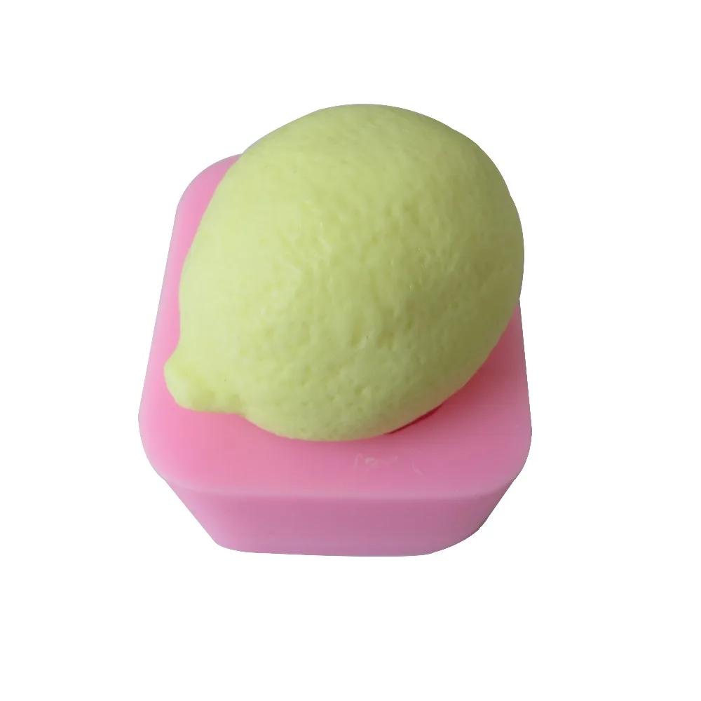 

DIY lemon fruit Food-grade handmade silicone soap candle cake decoration mold