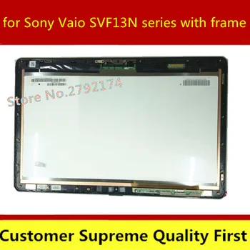 

5PCS with frame NEW 13.3" For Sony VAIO Flip SVF13 SVF13N SVF13N18SCB LCD Touch Screen Panel Digitizer Assembly Display