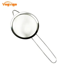 VOGVIGO Stainless Steel Kitchen Pastry Baking Tools Mesh Wire Flour Handheld Screen Mesh Strainer Flour Sieve