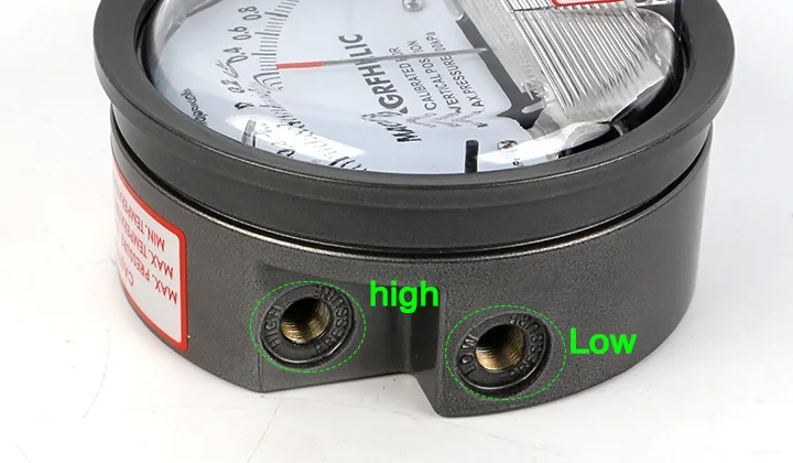 TE2000 Micro Differential Pressure Gauge High Precision Air Differentialvacuum Manometer Micro Measuring Range 0-60PA~0-30KPA