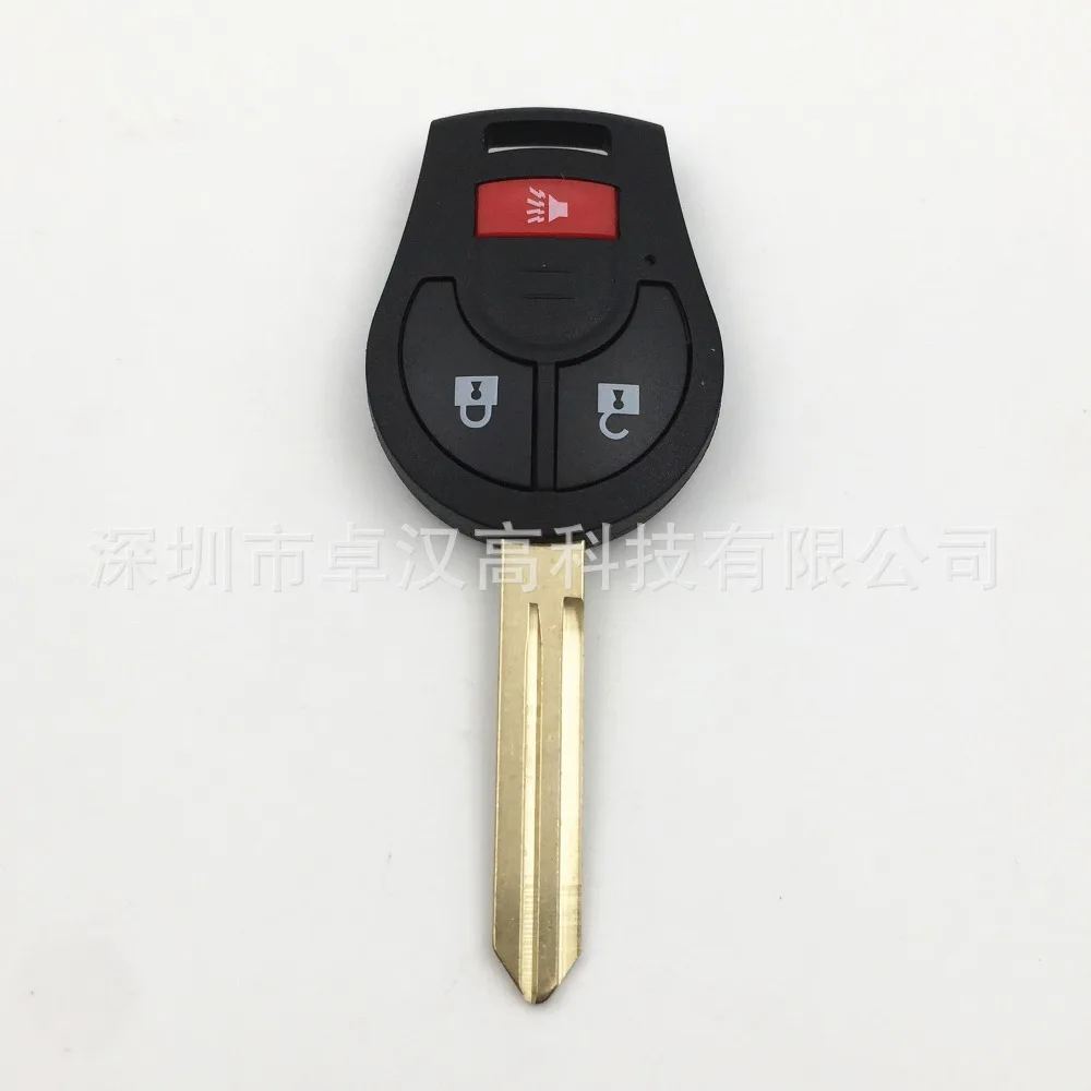 

For Nissan 370Z Pixo D22 R11 Patrol Instead of Original Factory Auto Car Key KENI 2 + 1 Buttons Key Shell Key Case Change