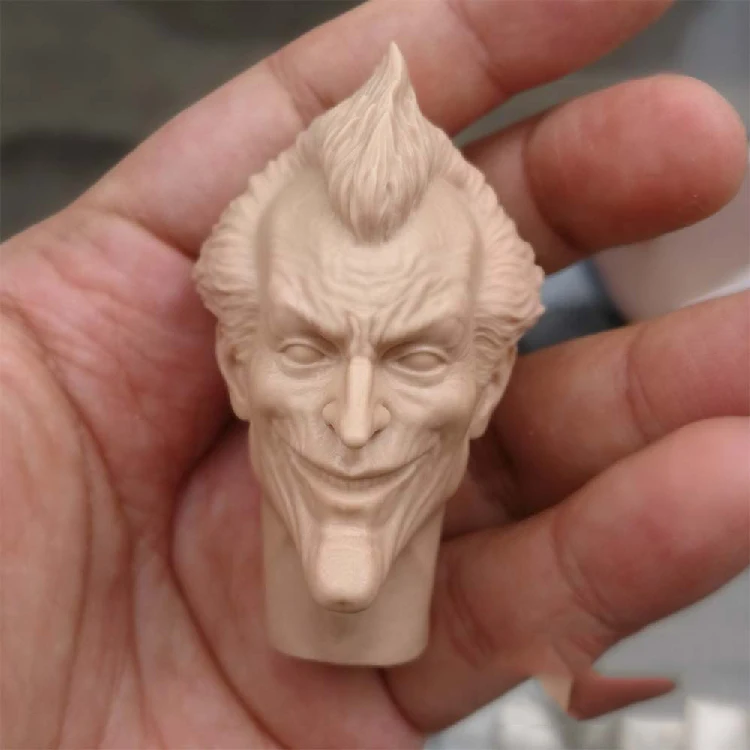 

1/6 Joker Unpainted Head Sculpt Game Version For 12''Action Figures Bodies Toys Gifts