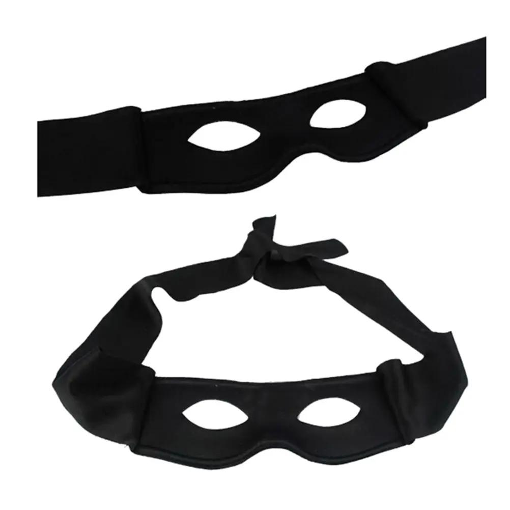 Красные, черные вечерние маска для взрослых Для мужчин Для женщин шутка злодея Bandit Зорро маска для глаз тема вечерние маскарадный костюм на Хэллоуин принадлежности