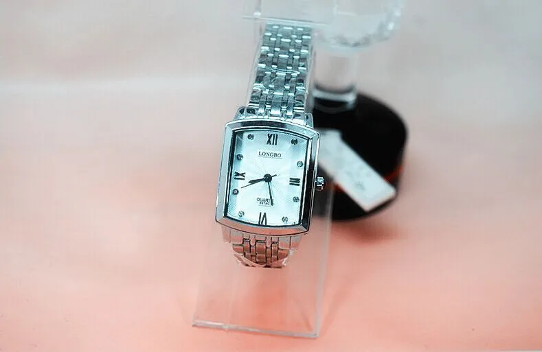 Модные брендовые квадратные кварцевые часы Longbo, полностью из нержавеющей стали, JP механизм, для влюбленных мужчин и женщин, подарок, кварцевые наручные часы