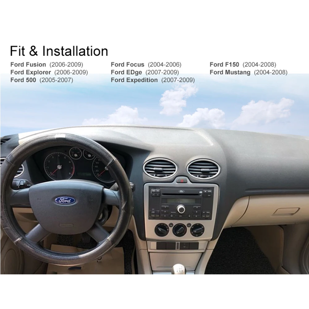 A-Sure 7 ''2 DIN 16G rom автомобильный Радио gps dvd-плеер навигация для Ford F150 2013/Fusion/Focus/Explorer/Mustang/500/Expedition 201