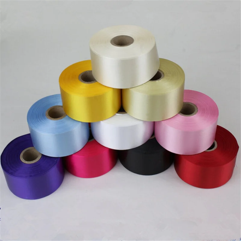 

high quality 5 Yards of 50mm Wide Polyester Cake Decorating Satin Ribbon AA7696