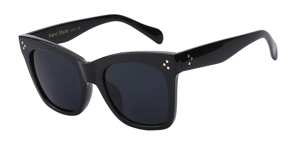 XIU новые солнцезащитные очки женские брендовые дизайнерские ретро Винтажные Солнцезащитные очки Модные женские солнцезащитные очки большая оправа UV400 - Цвет линз: C1 Gloss black