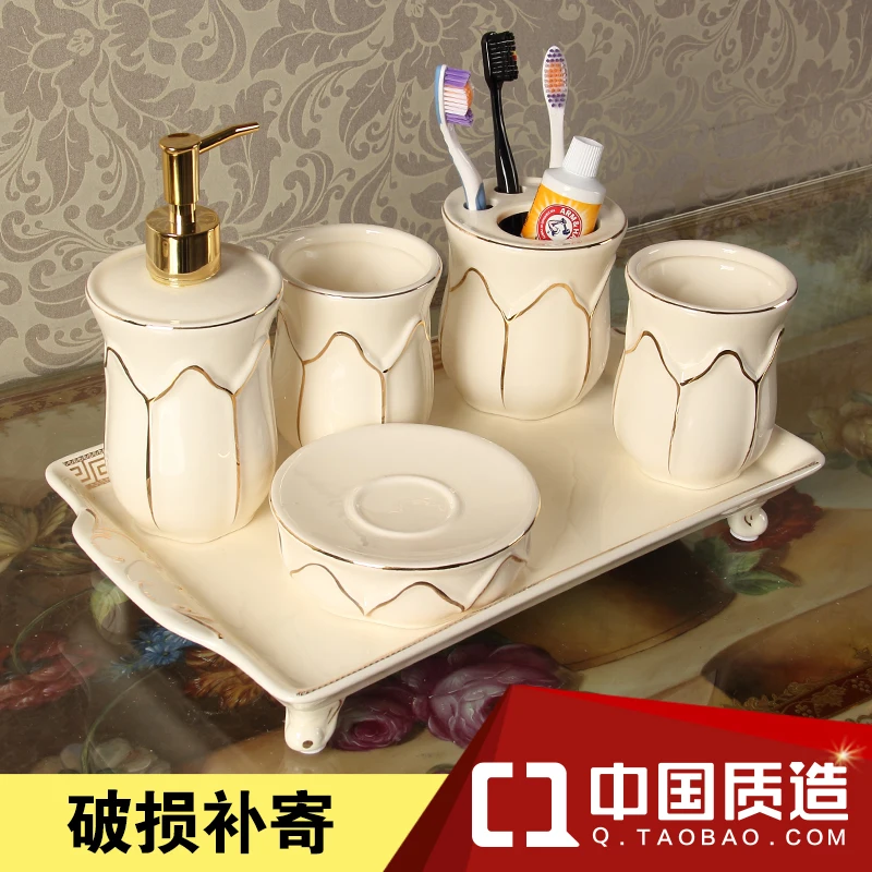 

American ceramic sanitary ware cover bathroom suite wash gargle cup five times suit