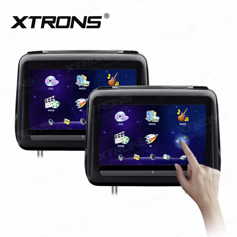 Цифровой HD экран XTRONS 10 1 дюйма сенсорный кожаный чехол автомобильный подголовник